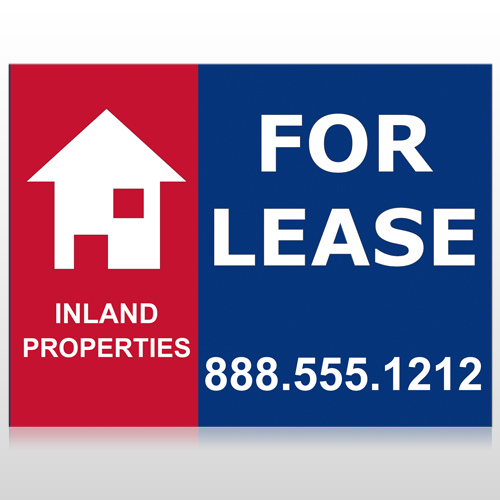 For Lease 2 Custom Sign