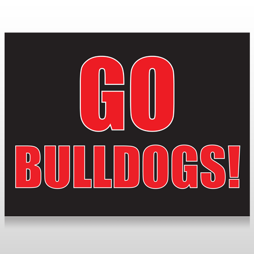 Go Bulldogs 75 Custom Sign