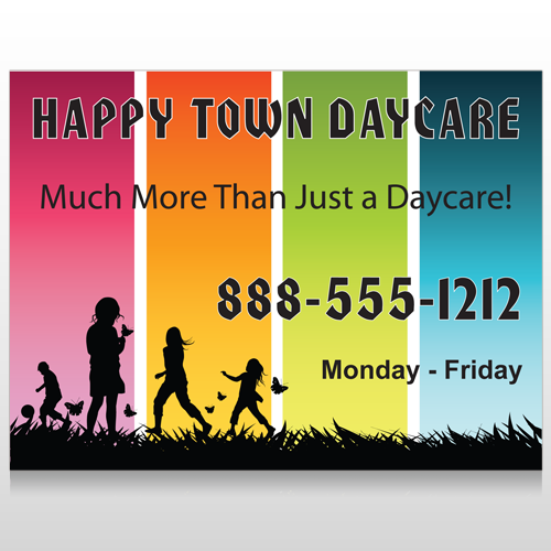 Happy Town 181 Custom Sign