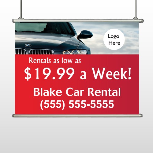 Car Rental 112 Hanging Banner