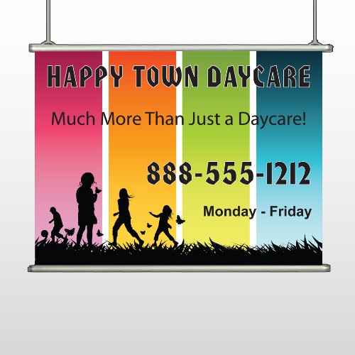 Happy Town 181 Hanging Banner