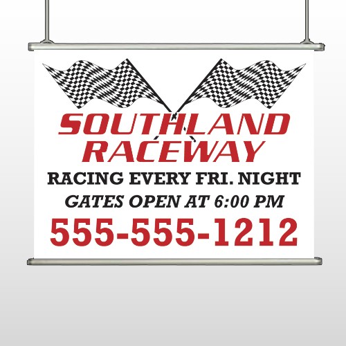 Racetrack 31 Hanging Banner
