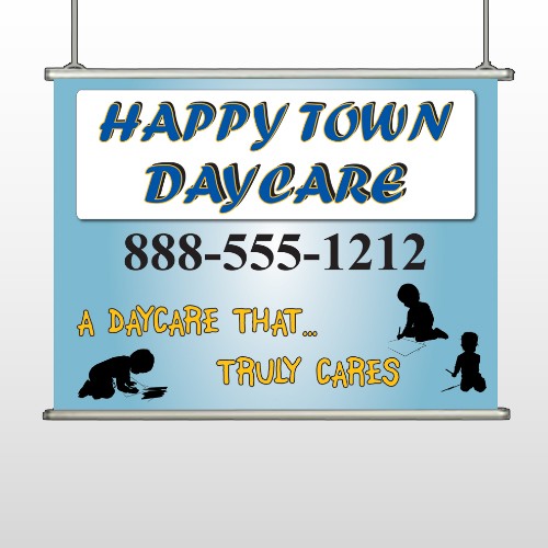 True Happy Care 182 Hanging Banner