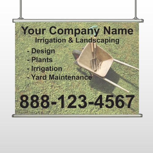 Wheel Barrow 261 Hanging Banner