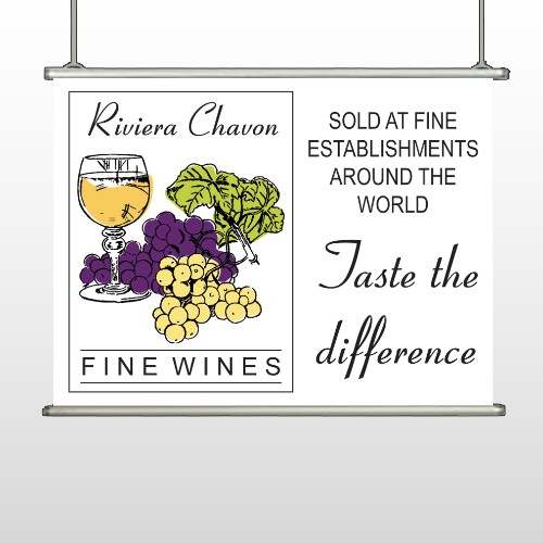 Wine 145 Hanging Banner