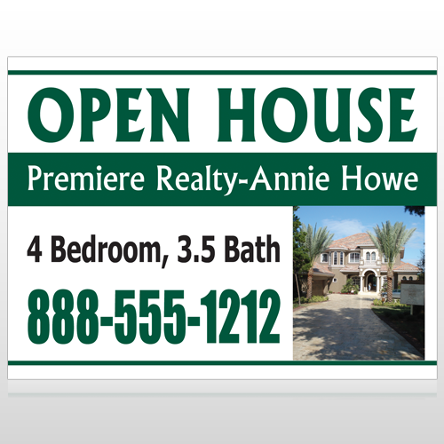Open House 32 Custom Sign