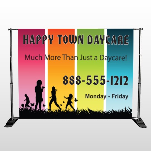 Happy Town 181 Pocket Banner Stand