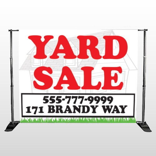 House In Grass 548 Pocket Banner Stand