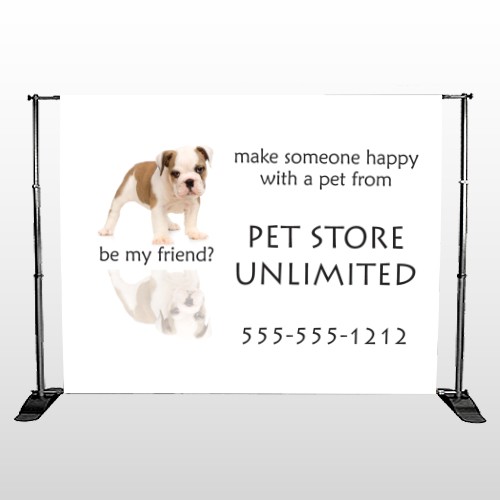 Pet Store 26 Pocket Banner Stand