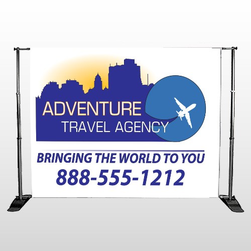 Travel Agent 28 Pocket Banner Stand