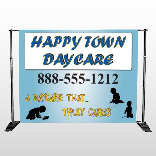 True Happy Care 182 Pocket Banner Stand