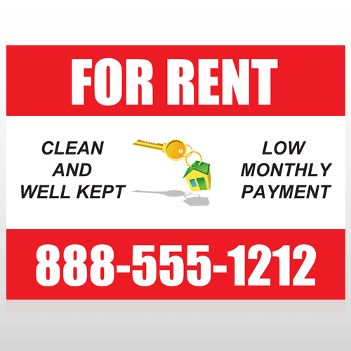 Rent Key Chain 361 Site Sign