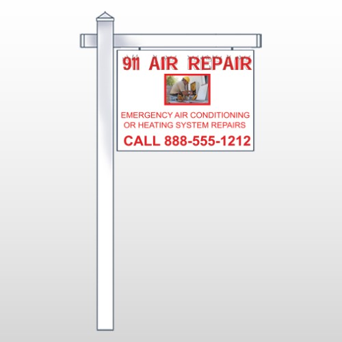 AC Repair 251 18"H x 24"W Swing Arm Sign