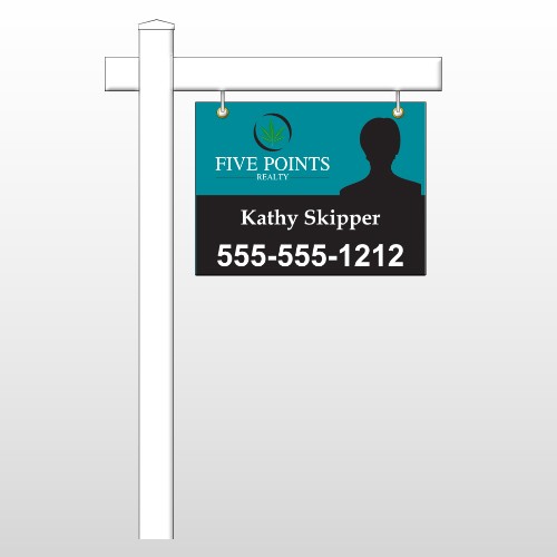 Agent Photo 48 18"H x 24"W Swing Arm Sign