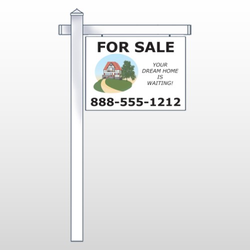 Dream Home 255 18"H x 24"W Swing Arm Sign