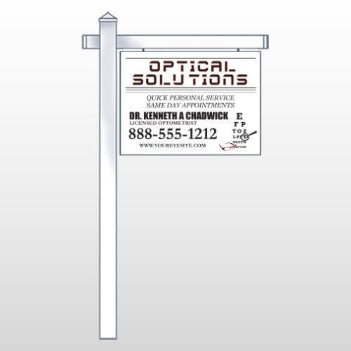 Eye Doctor 131 18"H x 24"W Swing Arm Sign