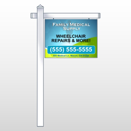 Family Medical 13 18"H x 24"W Swing Arm Sign