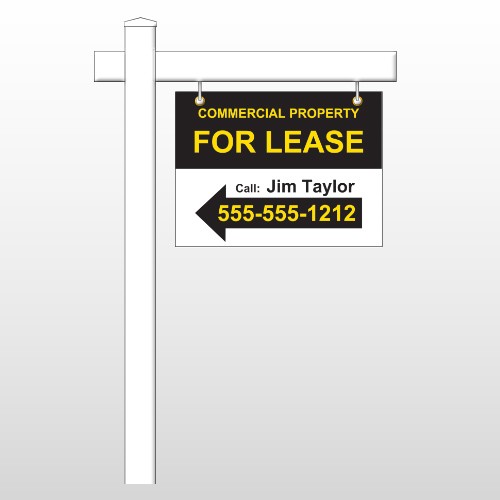 For Lease 42 18"H x 24"W Swing Arm Sign