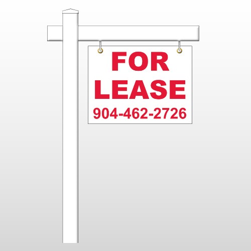 For Lease 9 18"H x 24"W Swing Arm Sign