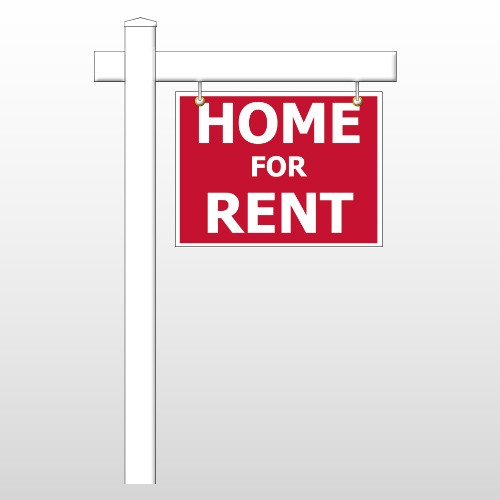 For Rent 47 18"H x 24"W Swing Arm Sign