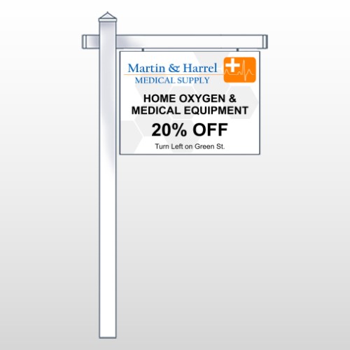 Home Oxygen 139 18"H x 24" W Site Sign