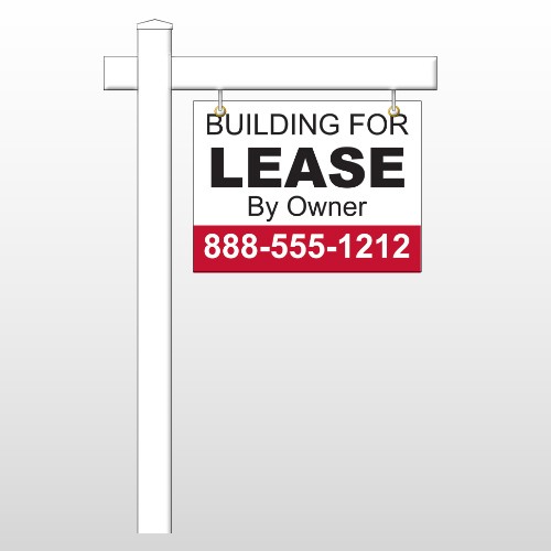 Lease 1 18"H x 24"W Swing Arm Sign