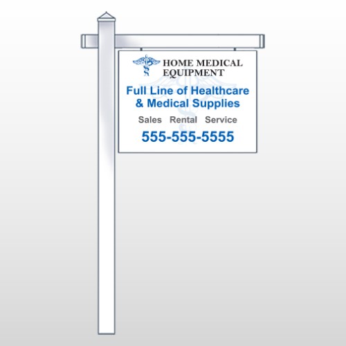 Medicl Symbol 99 18"H x 24"W Swing Arm Sign