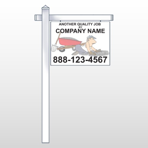 Paving 262 18"H x 24"W Swing Arm Sign