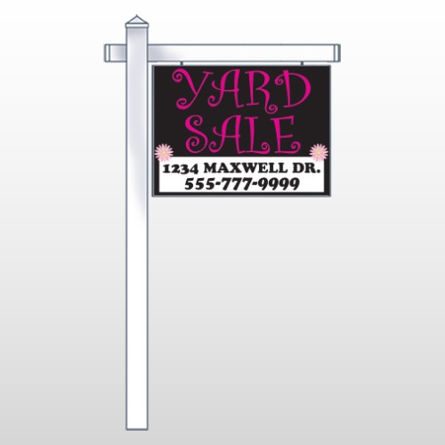 Pink Girl Sale 552 18"H x 24"W Swing Arm Sign
