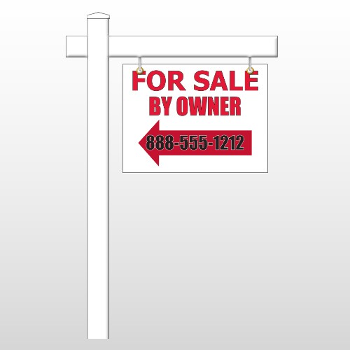 Sale By Owner 24 18"H x 24"W Swing Arm Sign