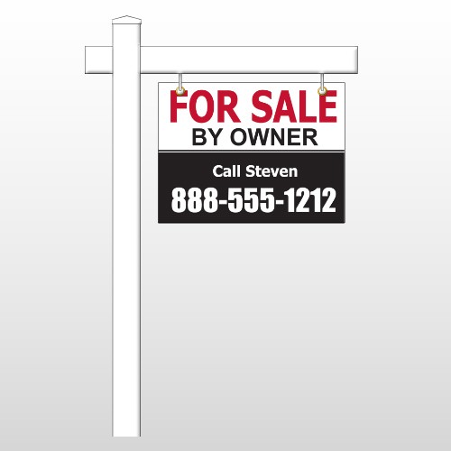 Sale By Owner 30 18"H x 24"W Swing Arm Sign