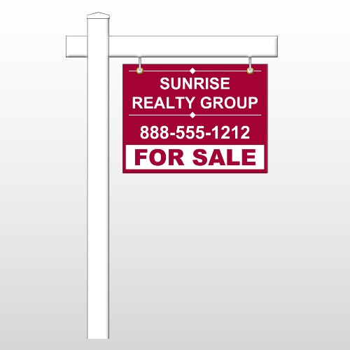 Sunrise 16 18"H x 24"W Swing Arm Sign