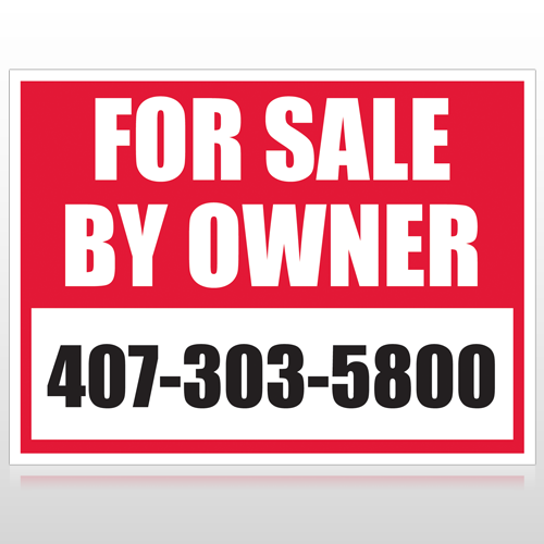 Sale By Owner 13 Custom Sign