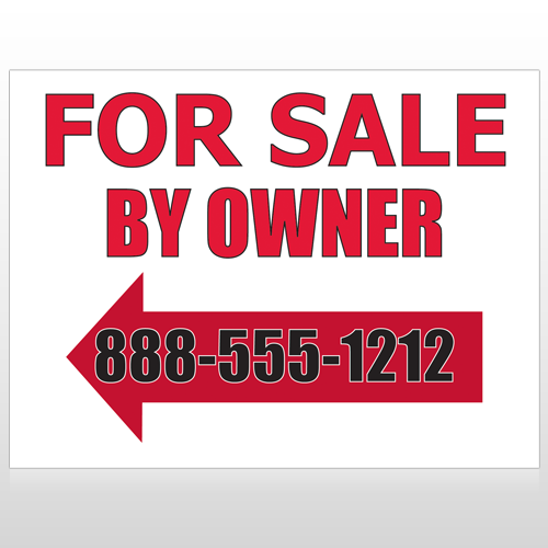 Sale By Owner 24 Custom Sign
