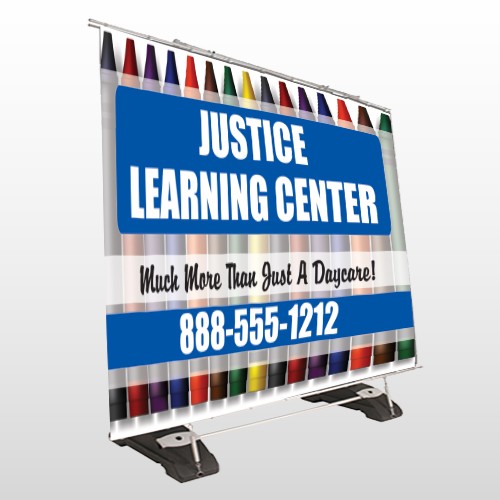 Crayons 184 Exterior Pocket Banner Stand