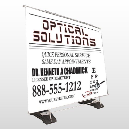 Eye Doctor 131 Exterior Pocket Banner Stand