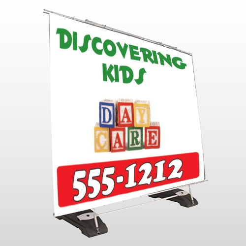 Toy Blocks 183 Exterior Pocket Banner Stand