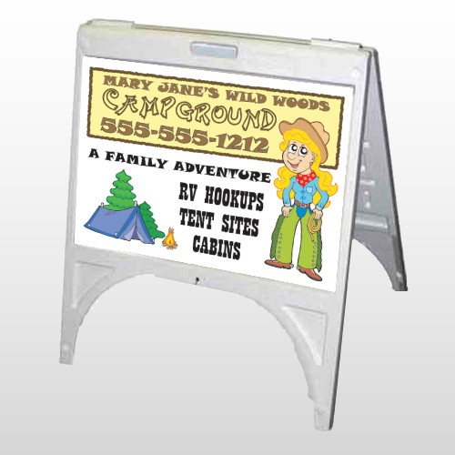 Campground 144 A Frame Sign 