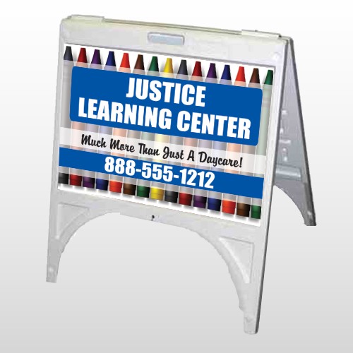 Crayons 184 A Frame Sign