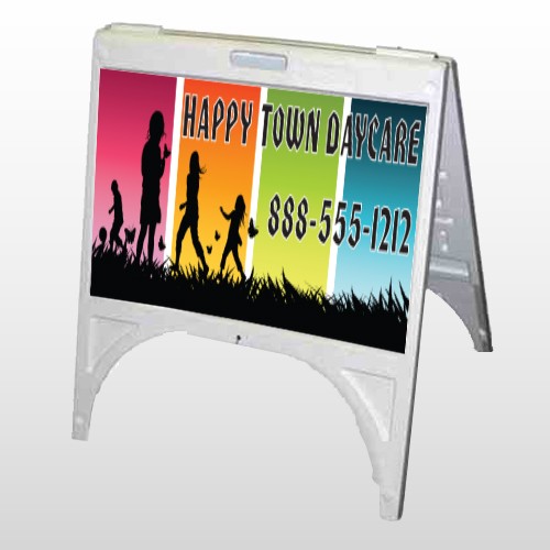 Happy Town 181 A Frame Sign