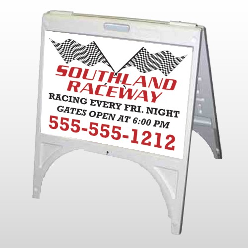 Racetrack 31 A Frame Sign