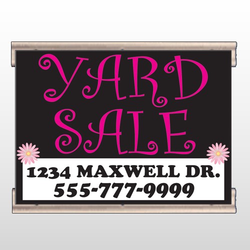 Pink Yard Sale 550  Track Banner