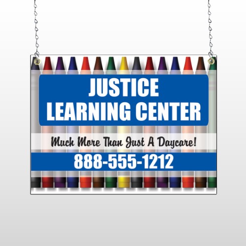 Crayons 184 Window Sign