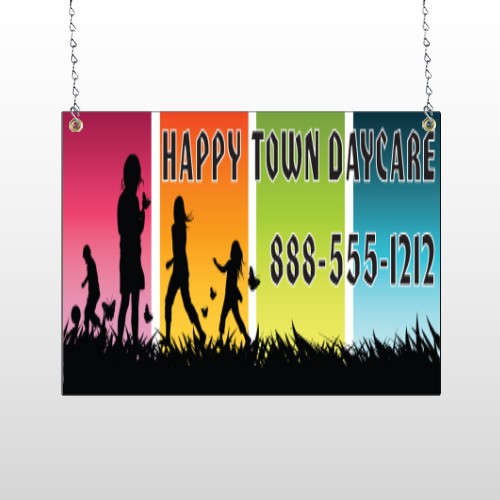 Happy Town 181 Window Sign