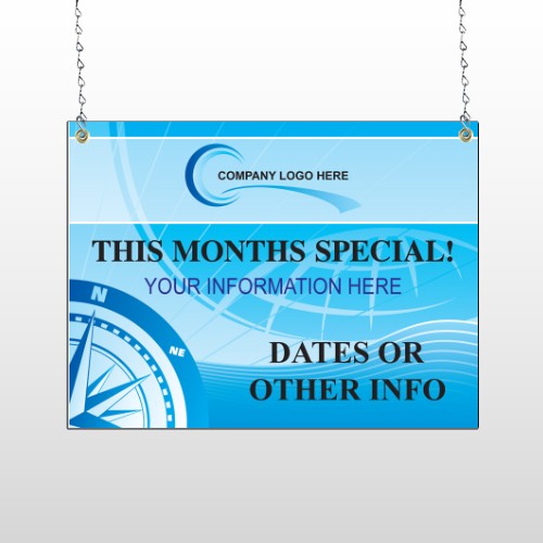 North Compass 148 Window Sign