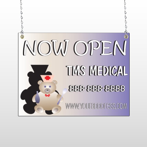 Nurse Bear 504 Window Sign