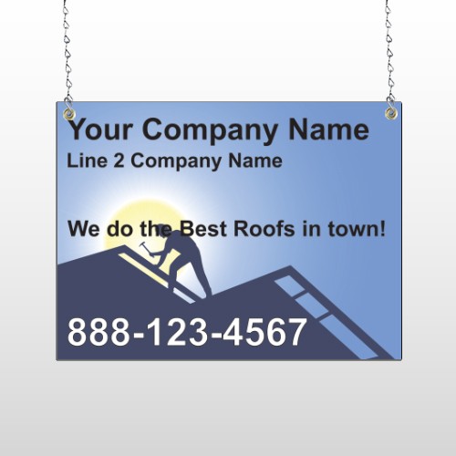 Roofing 258 Window Sign