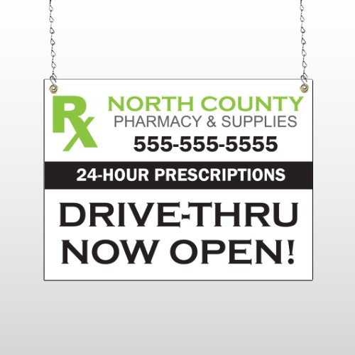 RX North County 105 Window Sign