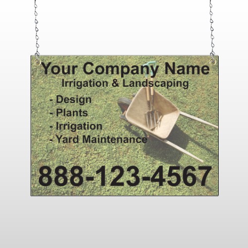 Wheel Barrow 261 Window Sign