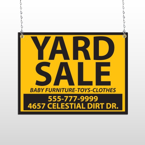 Yellow Black 551 Window Sign